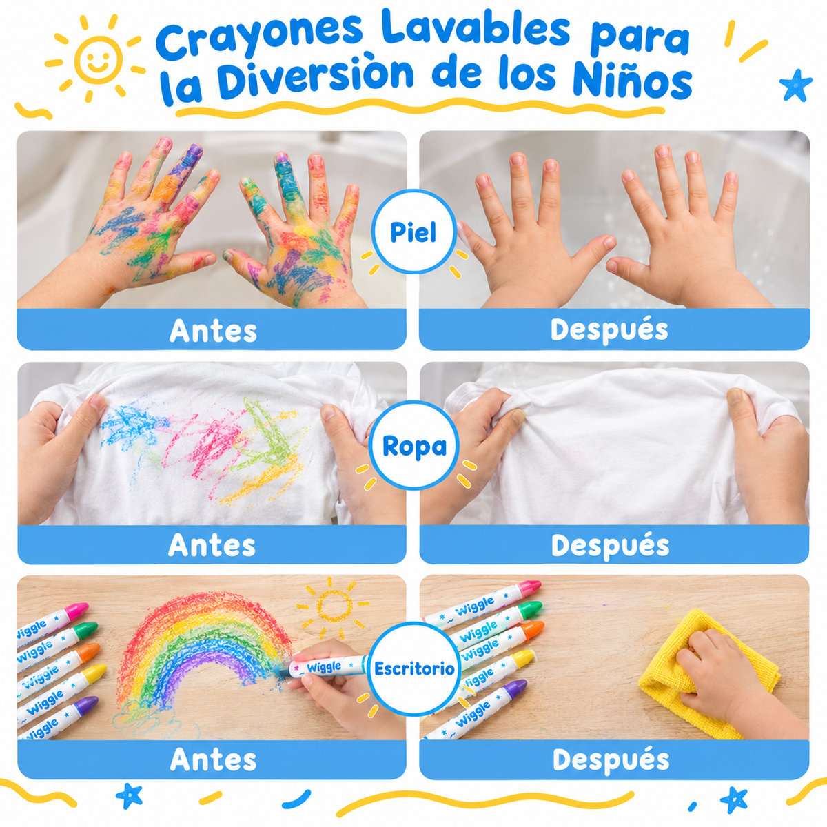 Crayones Borrables